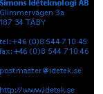 Adressuppgifter